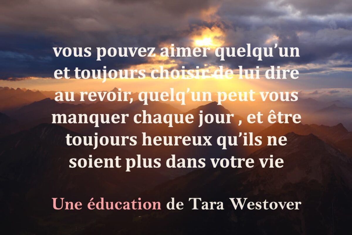 Citation de Tara Westover 