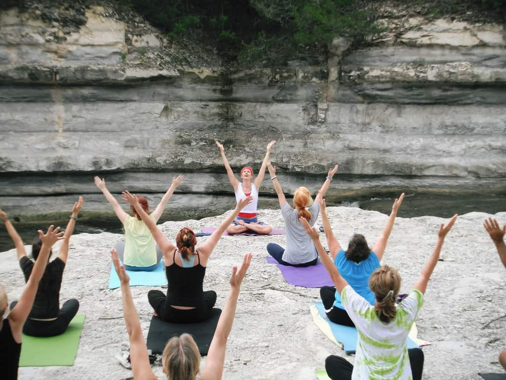 Séance de yoga