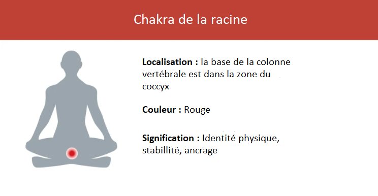 Représentation du chakra de la racine