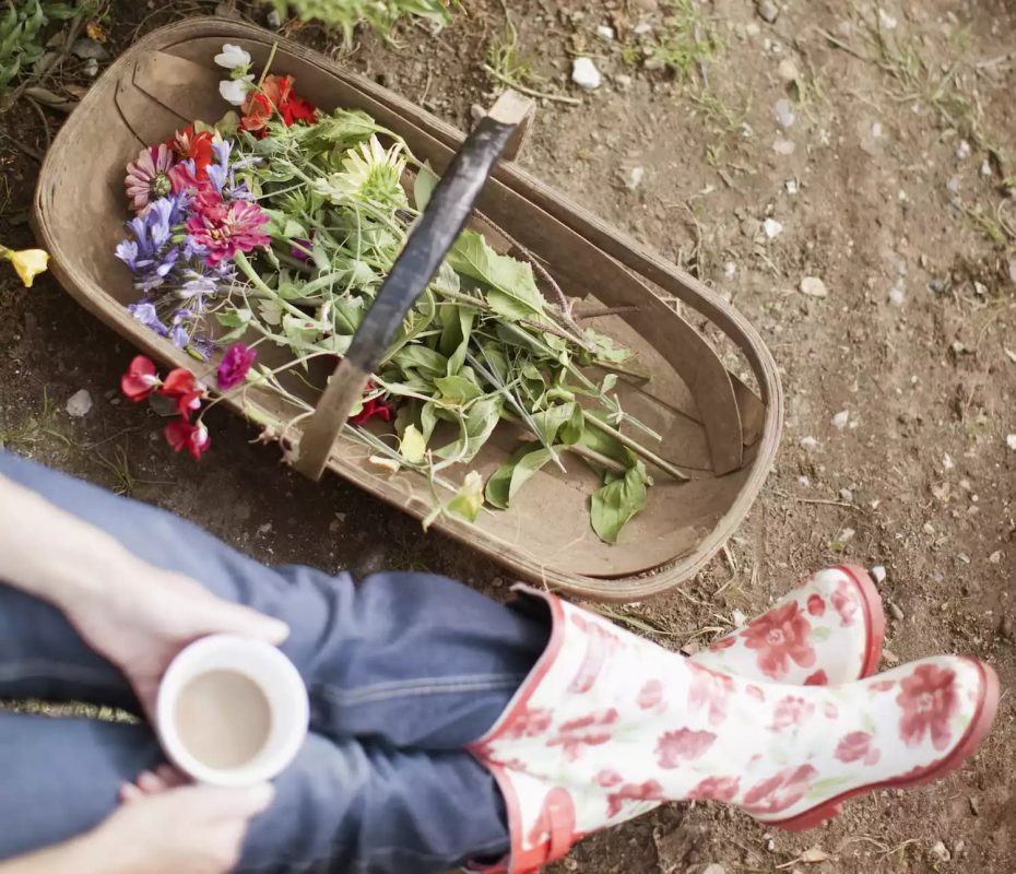 Panier à fleurs 