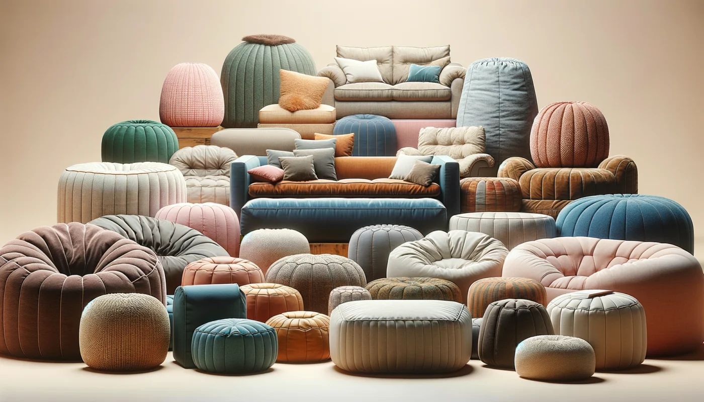 Types et Modèles de Poufs Géants