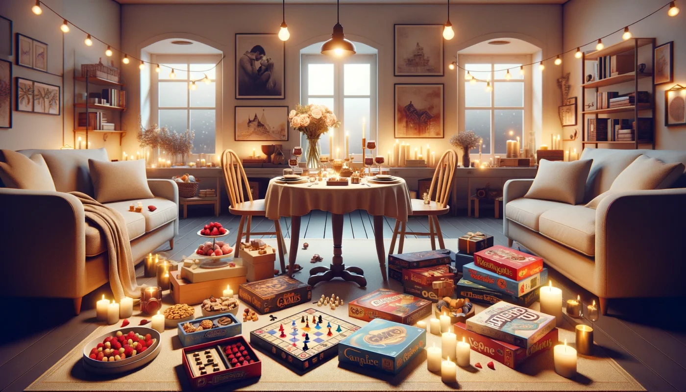 Organisation d'une soirée jeux en couple avec ambiance romantique