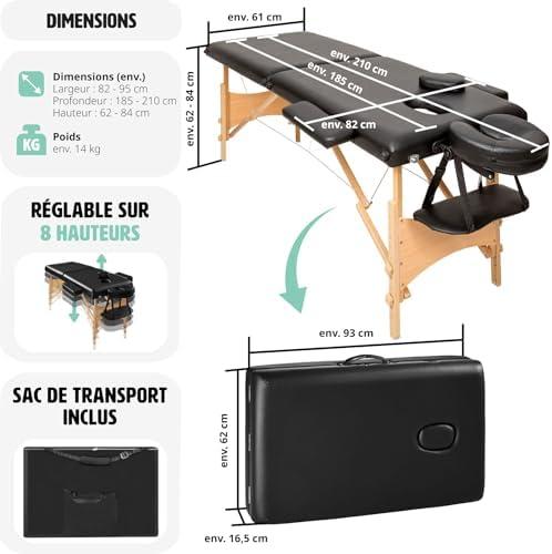 TecTake Table​ de Massage ⁤- Analyse et Avis de ‍notre Équipe